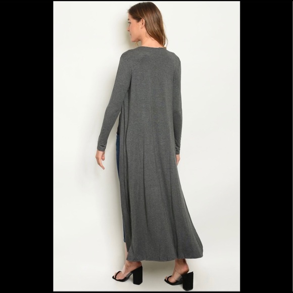 NEW!🔥 MEDIUM Gray Duster Cardigan - Picture 2 of 3